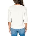 thumbnail image 3 of Women Short Sleeve Cardigan Casual V Neck Sweater Top, 3 of 4