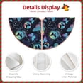 thumbnail image 3 of Rateoe Blue Butterfly Pattern Christmas Tree Skirt with Ties , Christmas Tree Decorations, Farmhouse Christmas Decor Xmas Holiday Decorations-36", 3 of 6