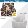 thumbnail image 4 of Xixirimido Skull Roses Books Recliner Slipcovers 4-Pieces Lazyboy Covers Non Slip Reclining Couch Chair Cover with Storage Pockets Furniture Protector for Home Living Room, 4 of 8