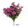 thumbnail image 2 of Ramos de decoración exterior de flores de eucalipto violeta artificiales - arreglos florales artificiales de plástico, sprays violetas realistas, terraza, porche y balcones para jardín, 2 of 6