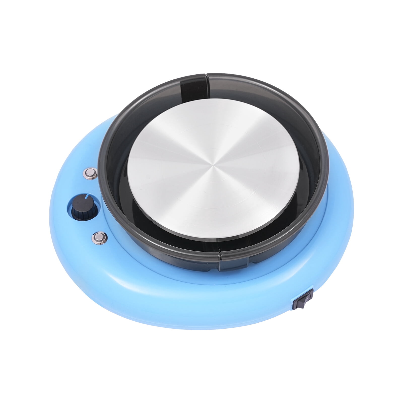 60W Electric Pottery Wheel, Mini Pottery Wheel, Ceramic Machine, 5.91" Aluminum Turntable with Tools for Clay Modeling, Hobbyists, Beginners, Artists, Blue