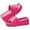 Rose, variant on Women's Platform Sandals Comfortable Open Toe Backless Slip On Platform Slides Wedge Sandals Summer Casual Slippers for Women