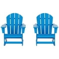 thumbnail image 4 of Polytrends  Laguna Hdpe All Weather Outdoor Patio Rocking Chair (Set of 2) Pacific Blue, 4 of 5