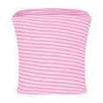 thumbnail image 5 of zbxnLI Women's Strapless Tube Tops Strapless Knit Bandeau Going out Tops Backless Crop Tops for Women, 5 of 8