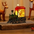 thumbnail image 6 of PONPRNGY Santa Red Train Christmas Snow Globe Lantern-Glittering Light Up Snow Globe Christmas Decorations, Battery Operated, Santa Indoor Home Décor, 6 of 6