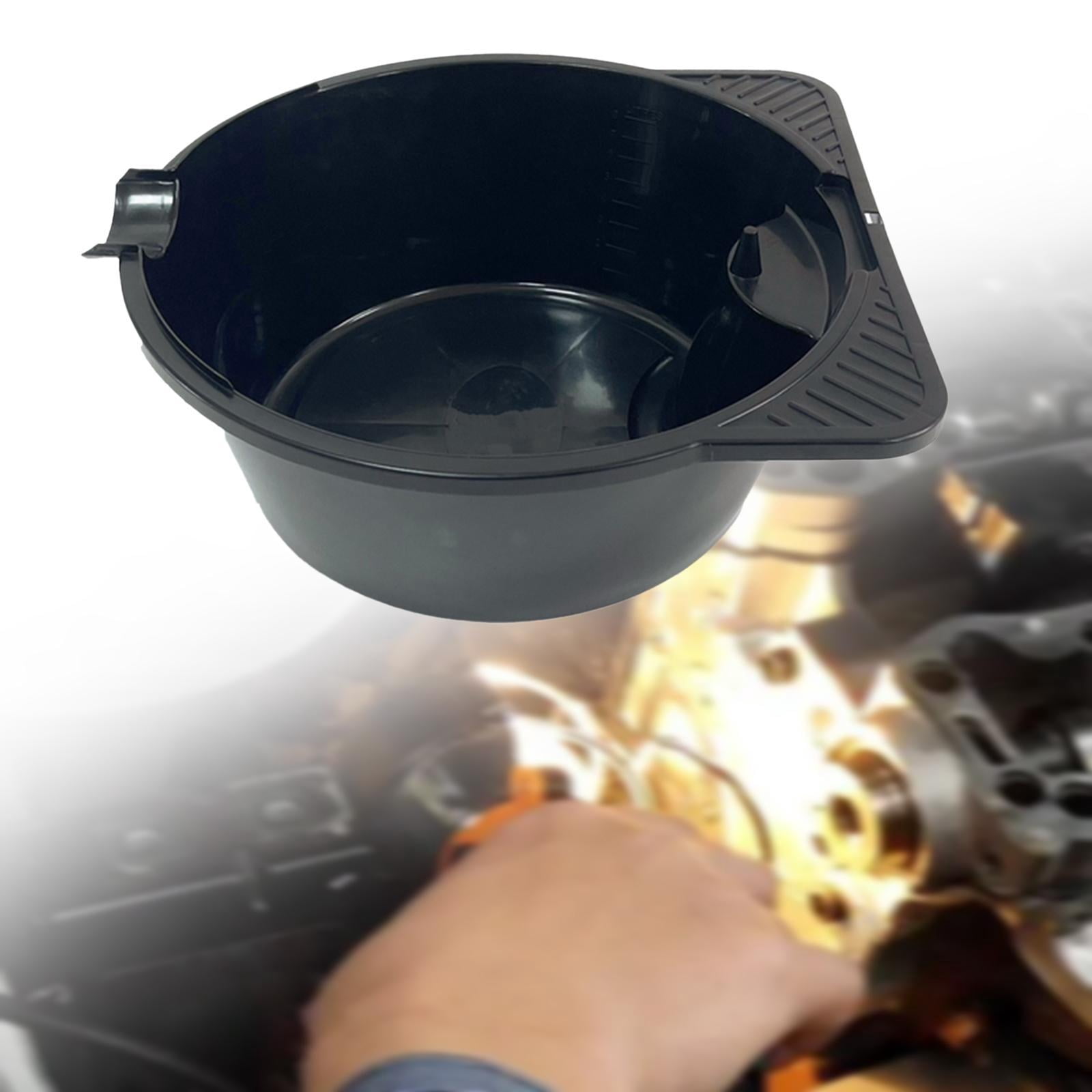 Wzmzjy Drain Pan Car Oil Change Plate Leak Proof Portable 8 L Oil Resistant Anti Splash