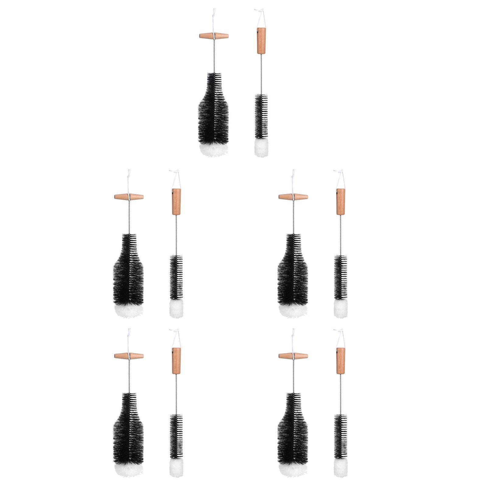 Masteelf 10-Piece Chimney Cleaning Brush Set for Fireplace, Pellet Stove, Stove with Handle Wire Pipe Brushes