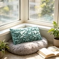 thumbnail image 6 of Textured Floral Throw Pillow, Handmade Petal Flower Cushion With Coastal Style Design, Decorative Accent Pillow For Sofa Bedroom Farmhouse Home Decor, pillows, 6 of 6