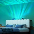 thumbnail image 6 of Pinmoco Upholstered Headboard with Storage, Charging Station and Aurora LED Lights, Full Size Headboard for Beige Striped Corduroy, 6 of 12