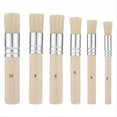 thumbnail image 1 of Juego de 6 pinceles de esténcil multitamaño para pintura acrílica, al óleo y acuarela en diversas superficies., 1 of 7