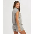 thumbnail image 2 of Boxercraft BW2407 Women's Sleeveless Terry Half-Zip-Oxford Heather-L, 2 of 4