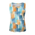 thumbnail image 4 of Cathalem T-Shirt à Manches Courtes Col Rond pour Femmes 2024 T-Shirts Surdimensionnés Col Rond Couleur Unie, Bleu Ciel TG, 4 of 4