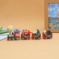 thumbnail image 1 of Adornos navideños de tren pequeño, regalos navideños para niños, adornos para ventanas y escritorios, pequeños regalos de madera, 1 of 5
