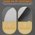 thumbnail image 5 of FOLOYORI 1Pack Heat Resistant Pu Placemat For Dining Table Insulation Mats Oval Triangle Grey 38X20Cm, 5 of 8