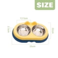 thumbnail image 2 of Cuencos dobles para perros y gatos Cuencos para mascotas de acero inoxidable de primera calidad con acero inoxidable antideslizante Modelado lindo Comida para mascotas Agua para comederos Perros, 2 of 5