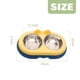 thumbnail image 2 of Cuencos dobles para perros y gatos Cuencos para mascotas de acero inoxidable de primera calidad con acero inoxidable antideslizante Modelado lindo Comida para mascotas Agua para comederos Perros, 2 of 5