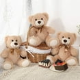 thumbnail image 3 of MorisMos 3 Packs Teddy Bear 13.8'' Cute Soft Stuffed Animal Plush Toys, 3 of 6