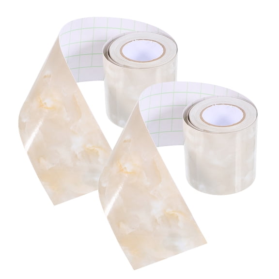 Zehuanyu 2 Rolls Countertop Adhesive Covering Room Baseboard Wall Sticker