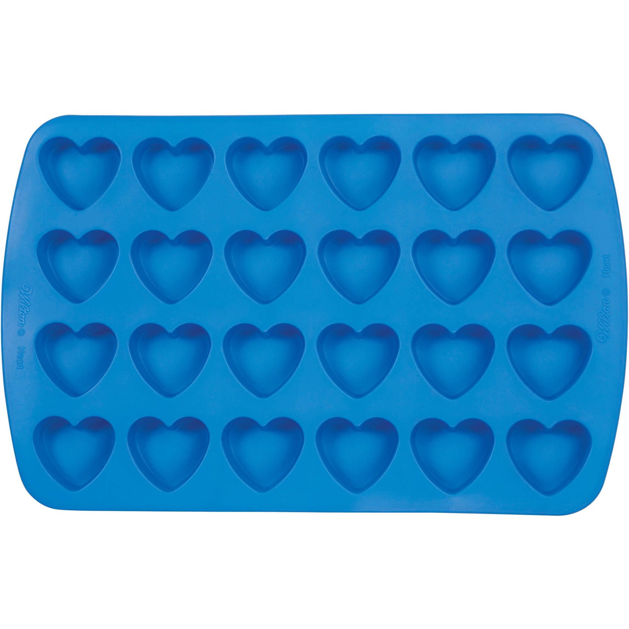 11 Wilton Silicone Soft Flexible HEART Candy Molds ~ Mini Muffin Baking Cups