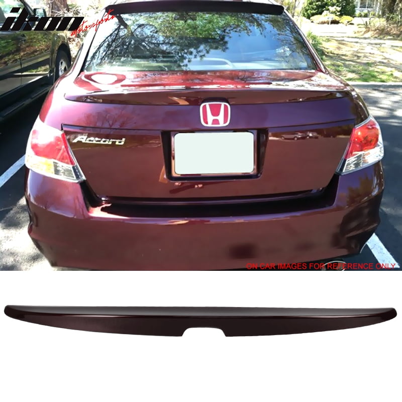 Fits 08-12 Honda Accord OE Factory Trunk Spoiler Painted Polished Metal Metallic