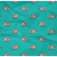 thumbnail image 4 of oneOone Organic Cotton Poplin Twill Fabric Elephant Block Printed Craft Fabric BTY 42 Inch Wide, 4 of 4