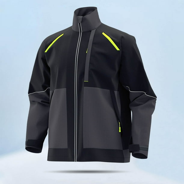 Ceisia Men's casual color block hooded jacket long sleeve outerwear Gift