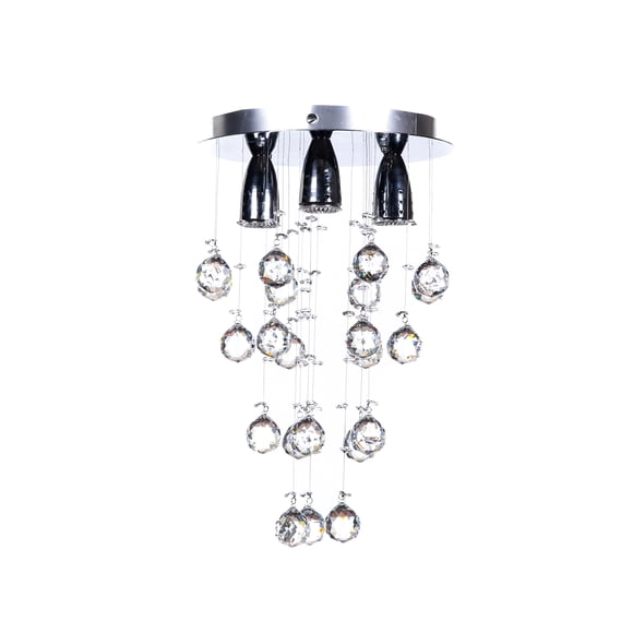 Candil de Cristal Cortado Gamalux Williams Krystal Uvas de 3 Luces