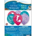 thumbnail image 3 of The Little Mermaid Latex Ballons, 6ct, 3 of 3