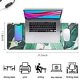 thumbnail image 5 of Refresh Your Workspace with XL Extended Large Mouse Pad - Teal Tropical Leaves Design, Waterproof, Non-Slip, Stitched Edge, Ideal for Gaming, Computer, Keyboard, Laptop - 31.5 x 11.8 Inch, 5 of 7