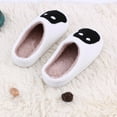 thumbnail image 5 of Gubotare Halloween House Slippers Slippers for Womens Warm Memory Foam Anti-Slip House Shoes Comfortable Cotton Slippers Home Bedroom Shoes Indoor & Outdoor Size 8 (White,8), 5 of 5