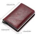 thumbnail image 2 of Notus Men’s Minimalist Aluminium Credit Debit Card Money Holder Ultra Metal RFID Blocking Real Carbon Fiber Pop up Card Wallet Minimalist Aluminium Credit Debit Card Money Holder Red, 2 of 6