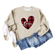 thumbnail image 4 of Qiopertar Mode Femmes Décontracté Imprimé Col Rond Manches Longues T-Shirt Ample Blouse Pull Tops Chandails en Molleton Sans Capuche Liquidation Livraison Gratuite à Moins de 5$ jusqu'à 90 % de Réduction, 4 of 6