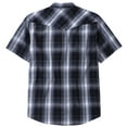 thumbnail image 2 of Dubinik® Western Shirts for Men Short Sleeve Plaid Pearl Snap Shirts for Men Button Up Shirt Cowboy Casual Work Shirt, 2 of 6