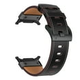 thumbnail image 2 of Leather Band Strap Replacement for Samsung Galaxy Watch Ultra, Rugged Exquisite Leather Business Bands Stainless Steel Buckle Wristband for Galaxy Watch Ultra 47mm Smartwatch, 2 of 11