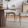 thumbnail image 6 of MAYEERTY 67x33.5x30 Modern Oval Dining Table for 6, Mid-Century Kitchen Table for Dining Room Kitchen, Walnut, 6 of 10