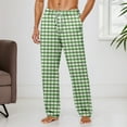 thumbnail image 2 of BOOMNY Mens Pajama Pants Wide Leg Pajamas Pants for Men Plaid Soft Pj Bottoms Pant With Pockets Cozy Homewear Loungewear, 2 of 6