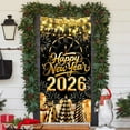 thumbnail image 6 of Euaioeiu Christmas Door Curtain Decorations, Waterproof Holiday Scene Background Cover for Home, 71 x 35 Inches, Polyester Fabric with Hanging Loop, Indoor Outdoor Party Photo Booth Decoration, 6 of 6