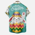 thumbnail image 5 of Lolmot Easter Shirts for Men Funny Hawaiian Short Sleeve Shirts Bunny Carrot Printed Button Up Shirts Casual Pocket Loose Beach Sweatshirts, 5 of 5