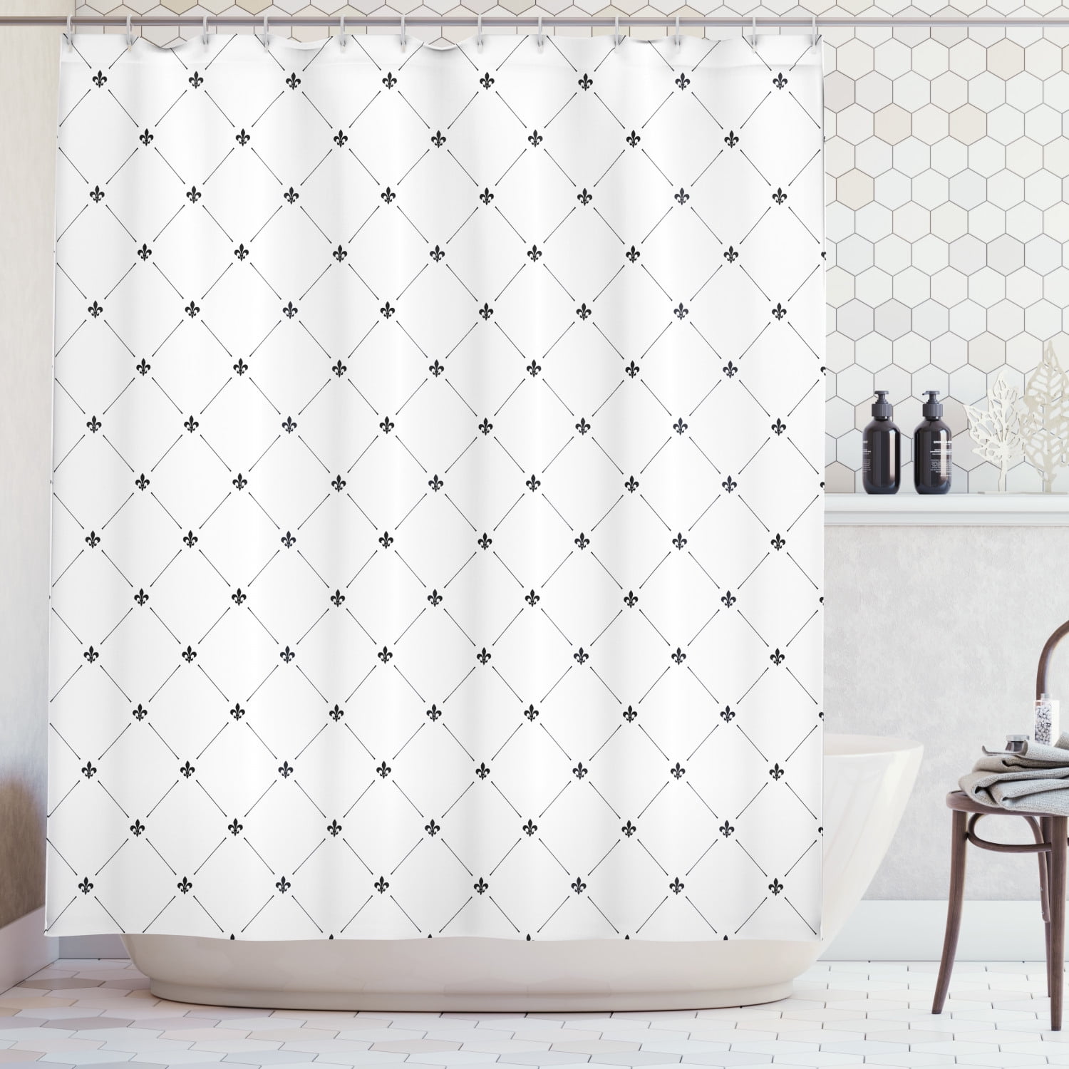 Fleur De Lis Shower Curtain