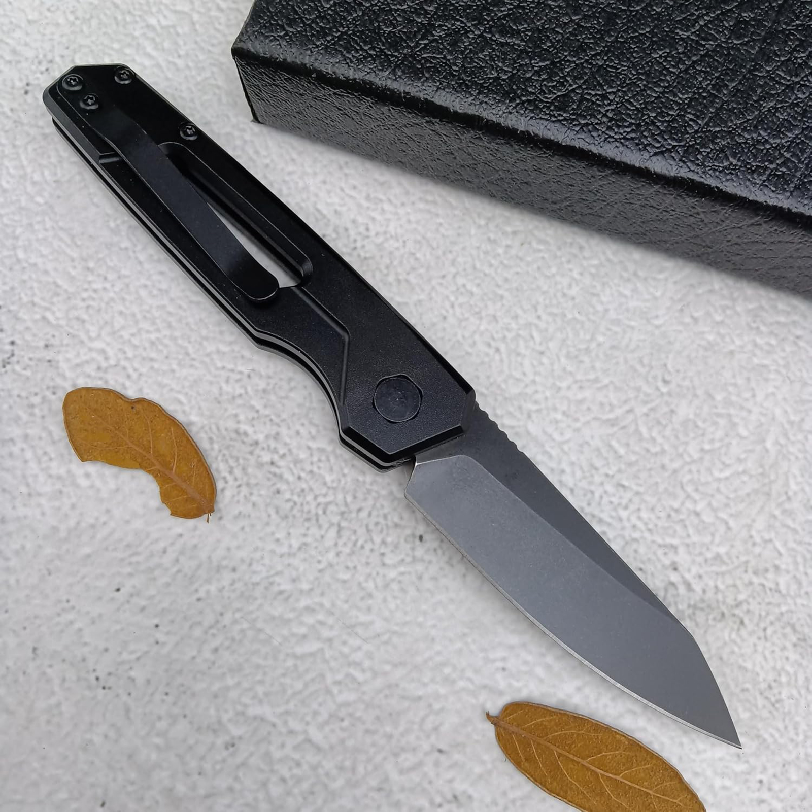 Everyday Carry Folding Knife, Auxiliary EDC Pocket Knife, Stainless Steel Handle for Camping, Backpacking Travellers and Everyday Activities