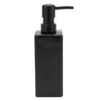 Unique Bargains 1 Pc Classic Square Soap Pump Dispenser for Laundry Rooms Hotels 350ml Black