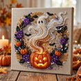 thumbnail image 5 of Halloween Diamond Art Kit, Light Up Pumpkin & Ghost Design, 5D Diamond Painting for Adults & Kids, Spooky Halloween Home Wall Decor & Party Decoration 1 Pack, 5 of 8