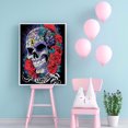 thumbnail image 4 of Cuadros Decorativos 5D diamante pintura calavera completo redondo taladro Rhinestone DIY pared arte decoración Ehuebsd Nuevos Originales, 4 of 5