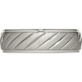 thumbnail image 3 of Titanium Brushed And Polished 7mm Grooved Band (Size 9) Made In China tb452-9, 3 of 5