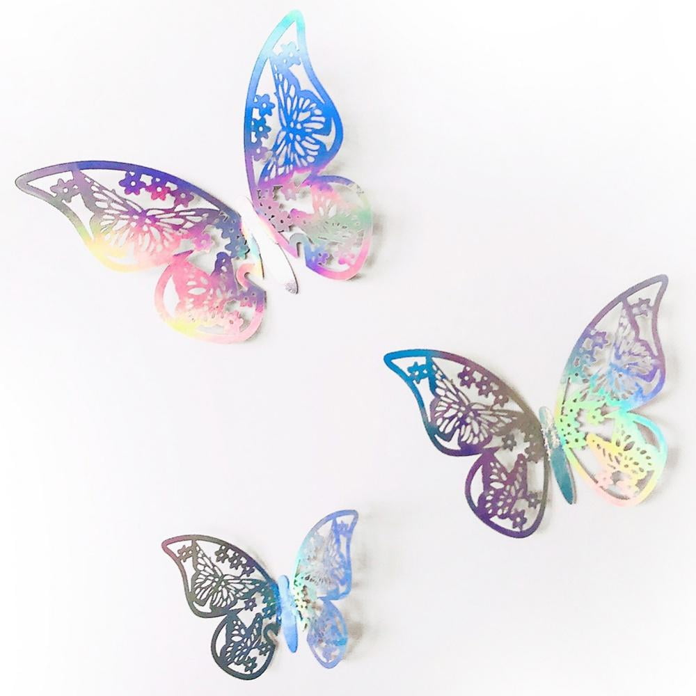 3D Butterfly Wall Stickers Butterfly Wall Decals for Home Decor ...