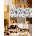 thumbnail image 3 of Valances for Windows Thanksgiving Pumpkin Rod Pocket Cafe Window Treatments Valance Curtains for Kitchen Bathroom Laundry Basement Windows 60"x14", 3 of 6
