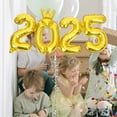 thumbnail image 4 of FENGGUIQU PVC 2025 Number Balloons Golden Color for Graduation and New Year Party Decorations, 4 of 8