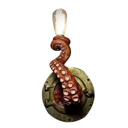

FTjfrsbc Octopus Wall Light Monster Tentacle Lamp Holder Bulb Light Home Decor (Red)