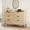 Natural, variant on Tall Modern 6-Drawer Wooden Dresser Cabinet, Storage Organizer with Built-in Power Outlets & USB Ports, Anti-Tip Safety, Adjustable Feet, Deep Drawers for Bedroom Living Room Entryway