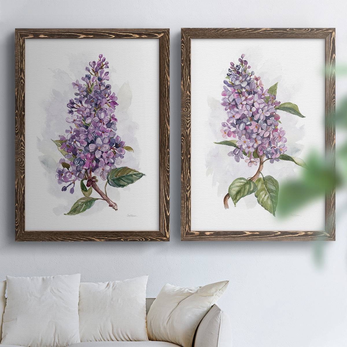 Awash in Lilac I - Premium Framed Canvas 2 Piece Set - Ready to Hang